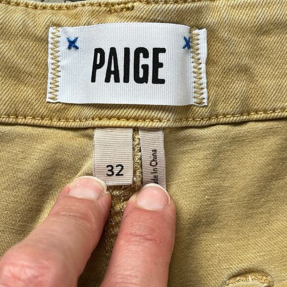 Paige Carly Pant Vintage Golden Glow Wide Leg High Waisted Size 32 - Picture 7 of 12